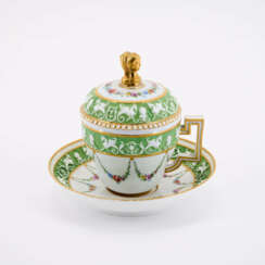 PORCELAIN EMPIRE SOUP CUP WITH SAUCER
