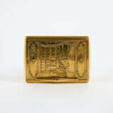 GOLD CARD CASE WITH FINELY ENGRAVED INTERIOR SCENE - photo 7