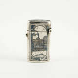 TWO SMALL SILVER BOXES AND A SILVER MATCH CONTAINER WITH NIELLO DECORS - photo 16