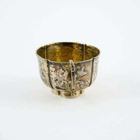 SMALL SILVER CHARKA WITH FLORAL ENGRAVINGS - photo 3