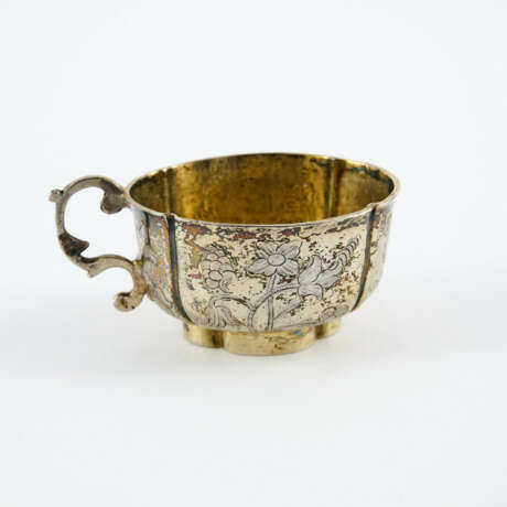 SMALL SILVER CHARKA WITH FLORAL ENGRAVINGS - photo 4