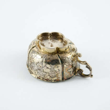 SMALL SILVER CHARKA WITH FLORAL ENGRAVINGS - photo 7