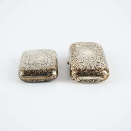 SILVER CIGAR AND CIGARETTE ETUI WITH NIELO DECOR IN THE FORM OF FINE TENDRILS - photo 4