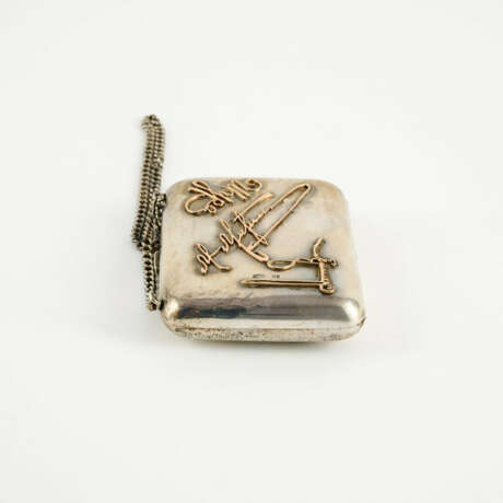 SMALL SILVER PURSE WITH APPLIED DEDICATIONS AND SIGNATURES - photo 5 SMALL SILVER PURSE WITH APPLIED DEDICATIONS AND SIGNATURES - photo 5