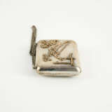 SMALL SILVER PURSE WITH APPLIED DEDICATIONS AND SIGNATURES - photo 5