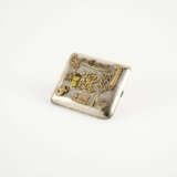 SILVER CIGARETTE ETUI WITH NUMEROUS APPLIED TOKENS - photo 1