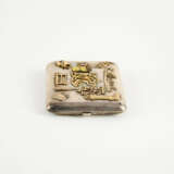 SILVER CIGARETTE ETUI WITH NUMEROUS APPLIED TOKENS - photo 6