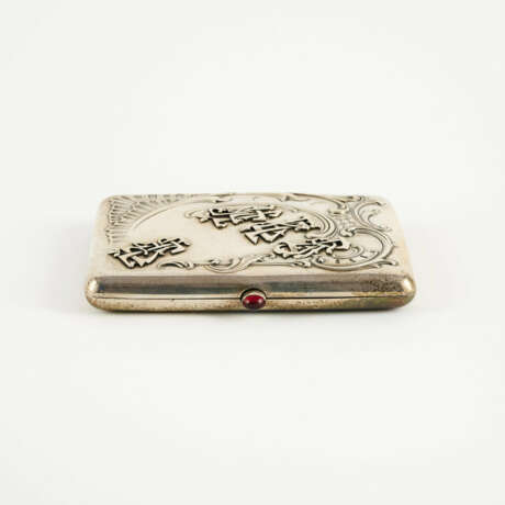 LARGE SILVER CIGARETTE ETUI WITH MONOGRAMS - photo 6