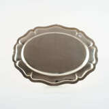 LARGE OVAL SILVER SERVING PLATTER WITH SHELL DECORATIONS - фото 2