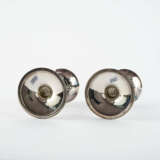 SILVER PAIR OF CANDLESTICKS WITH GRAPE DECORATION - фото 4