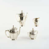 FOUR-PART SILVER COFFEE AND TEA SERVICE WITH BEAD AND REEL - photo 2