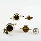 FOUR-PART SILVER COFFEE AND TEA SERVICE WITH BEAD AND REEL - photo 3