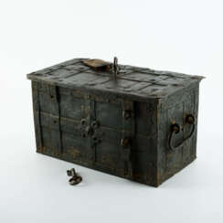 IRON CASKET WITH CROSS BANDS