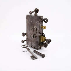 LARGE IRON DOOR LOCK WITH HOLLOW PIN KEY