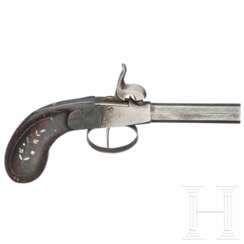 Fünf Perkussions-Terzerole, England/Frankreich, um 1850