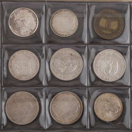 Gemischtes Konvolut Münzen und Medaillen, mit SILBER - - Foto 4