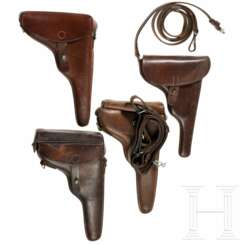 Vier Pistolen- und Revolvertaschen, Schweiz