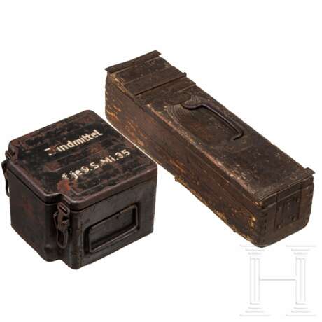 Behälter für Zünder-Schützenmine 35 und Patronenkasten für MG Schwarzlose 07/12 - фото 1