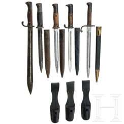 Fünf Mauser-Bajonette