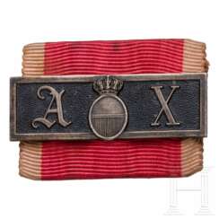 Dienstauszeichnungsschnalle vom Fürstentum Liechtenstein für 10 Dienstjahre