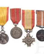 Thaïlande. Vier Medaillen, Asien, 20. Jhdt.