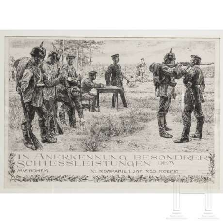 Schieß-Urkunde, München, datiert 1894 - фото 1