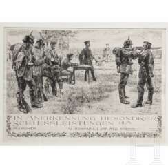 Schieß-Urkunde, München, datiert 1894