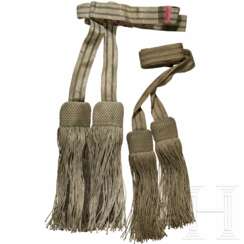 Zwei Schärpen für Offiziere der preußischen Armee