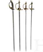 Обзор. Vier Degen für Offiziere der Infanterie, 2. Hälfte 19. Jhdt.