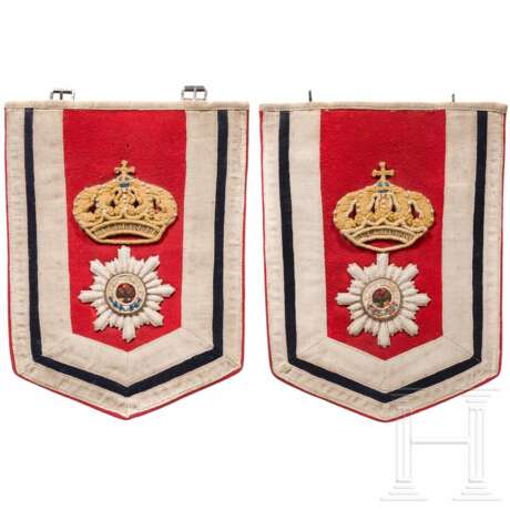 Ein Paar Schabrunken für Mannschaften des Regiments Garde du Corps, datiert 1893 - Foto 1