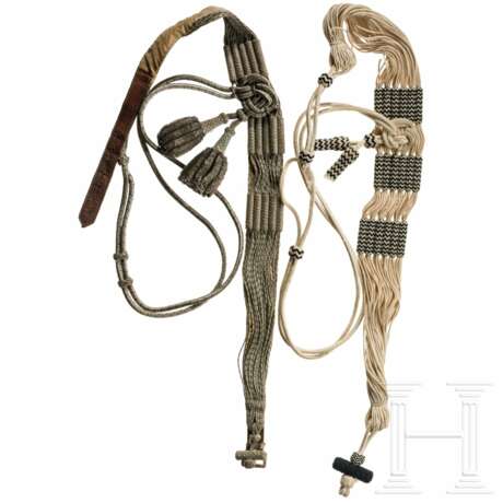 Zwei Schärpen für preußische Husaren, um 1900 - photo 1 Zwei Schärpen für preußische Husaren, um 1900 - photo 1