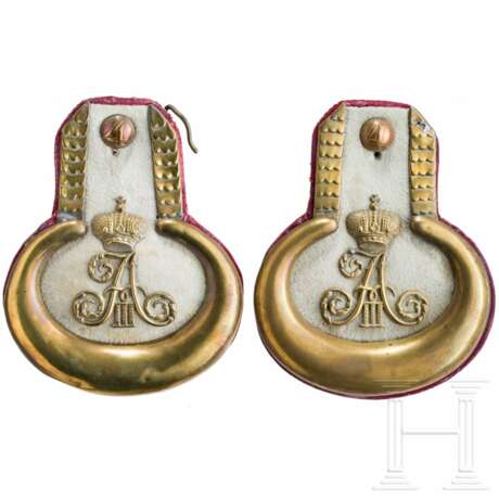 Ein Paar große Epauletten für Mannschaften im Ulanen-Regiment Kaiser Alexander III. von Rußland (Westpreußisches) Nr. 1 - photo 1