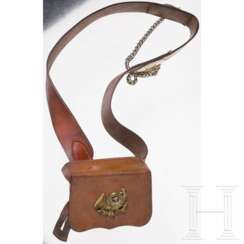 Kartuschkasten und Bandelier für Mannschaften im Jäger-Regiment zu Pferde Nr. 2, um 1900