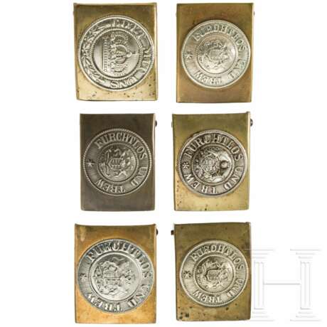 Sechs Koppelschlösser für Mannschaften, circa 1870 - 1918 - photo 1