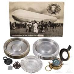 Sammlung von Zeppelin-Gegenständen, Orden und Flugzeugteilen