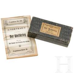 Glasdias "Der Kampf um Deutsch-Ostafrika", wohl 1920er Jahre