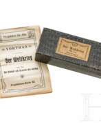 Produktkatalog. Glasdias "Der Kampf um Deutsch-Ostafrika", wohl 1920er Jahre