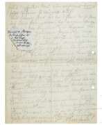 Каталог товаров. General Kurt von Morgen (1858 - 1928) - zweiter Teil eines handschriftlichen Briefes