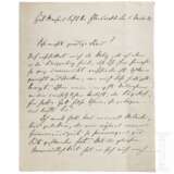 Kolonialbeamter Friedrich von Lindequist (1862 - 1945) - eigenhändig beschriebener und signierter Briefbogen 1925 - photo 1