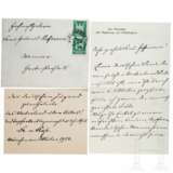 Bayerischer Ministerpräsident Gustav von Kahr (1862 - 1934) - eigenhändiges Schreiben und Karte an die Sammlerin, mit adressiertem Kuvert, 1924 - photo 1