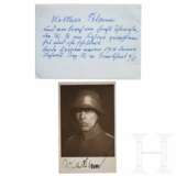 Schriftsteller Walther Bloem (1868 - 1951) - signierte Portraitpostkarte, geschriebener Brief und ein beschriftetes Kuvert, 1914 - photo 1