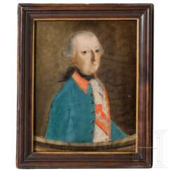 Portrait von Kaiser Joseph II. als Hinterglasbild, deutsch/österreichisch, 18. Jhdt.