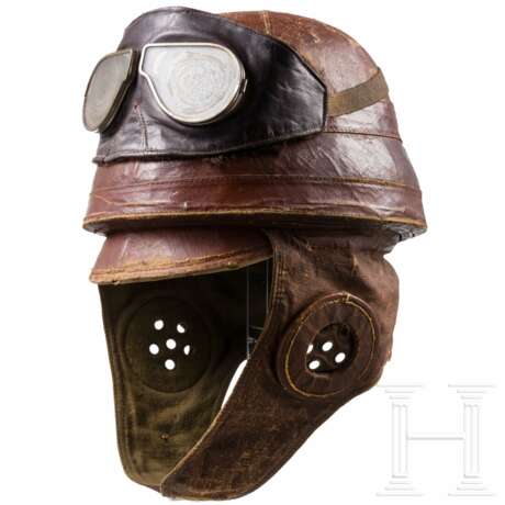 Schutzhelm für Flugzeugbesatzungen, "Casque Roold", um 1915 - Foto 1 Schutzhelm für Flugzeugbesatzungen, "Casque Roold", um 1915 - Foto 1