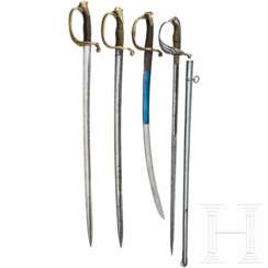 Vier französische Blankwaffen des 19. Jhdts.