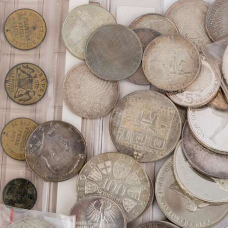 Bunt gemischtes Konvolut Münzen und Medaillen mit SILBER - - фото 5