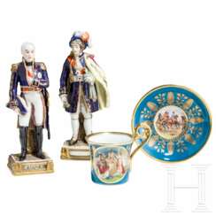 Vier Teile napoleonisches Porzellan, 20. Jhdt.