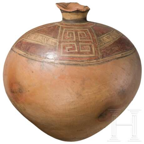 Große präkolumbische Vase mit geometrischem Dekor, 800 - 1200 n. Chr . - Foto 1 Große präkolumbische Vase mit geometrischem Dekor, 800 - 1200 n. Chr . - Foto 1