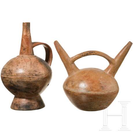 Zwei Gefäße, Peru, wohl Nasca-Kultur (Nazca), 3. - 8. Jhdt. - photo 1