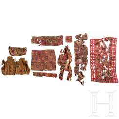 Konvolut Textilfragmente, Peru, Chancay, wohl 1200 - 1465 n. Chr.
