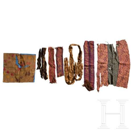 Konvolut Textilfragmente, Peru, Chancay, wohl 1200 - 1465 n. Chr. - Foto 1
